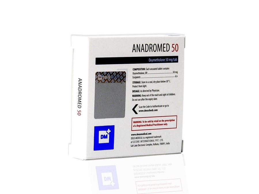 ANADROMED 50 (Oxymétholone) - 50comprimés de 50mg - DEUS-MEDICAL – Image 2