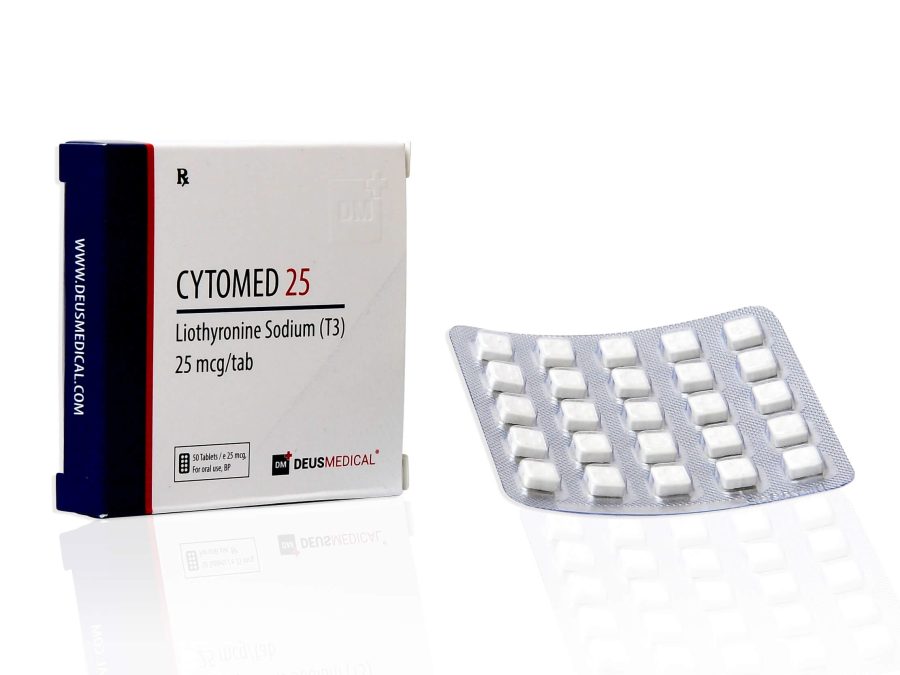 CYTOMED 25 (Liothyronine Sodium T3) - 50 comprimés de 25mcg - DEUS-MEDICAL