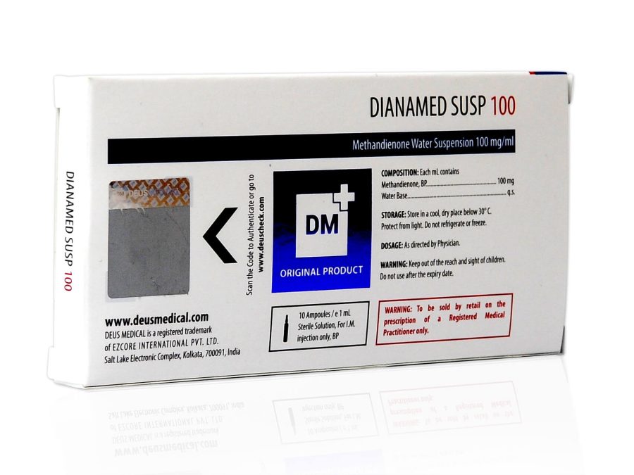DIANAMED SUSPENSION 100 (Suspension aqueuse de méthandiénone) - 10amps de 1ml - DEUS-MEDICAL – Image 2