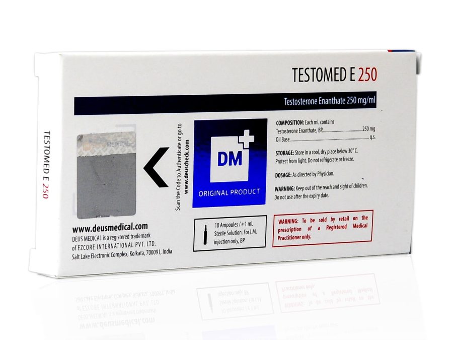 TESTOMED E 250 (Testosterone Enanthate) - 10amps De 1ml - DEUS-MEDICAL – Image 4
