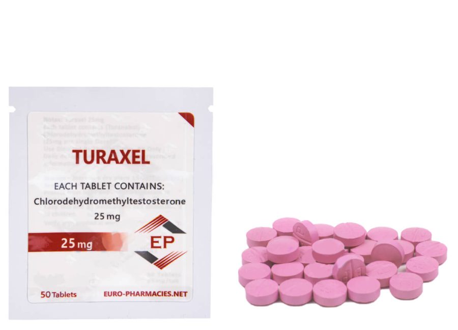 Turaxel (Turanabol) - 25mg/tab 50tab/bag - Euro Pharmacies