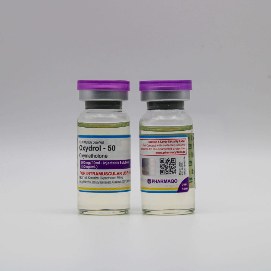 Oxydrol 50 - Oxymetholone 50mg/ml - 10ml - Pharmaqo Labs – Image 2
