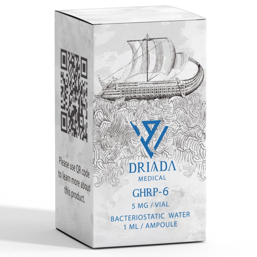 GHRP-6 5mg - 5mg/flacon+eau - Driada Medical
