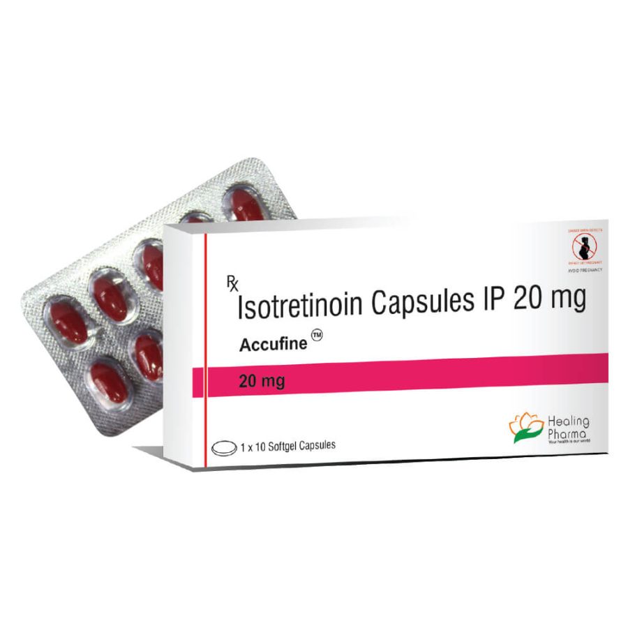 Isotrétinoïne (Roaccutane) 20mg (10 comprimés) - Healing Pharma