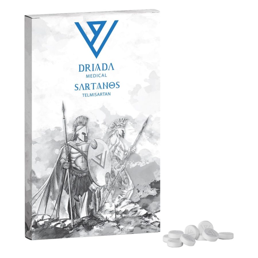 Sartanos (Telmisartan) 20mg 100tabs - Driada Medical