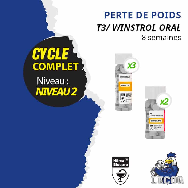 35- WINSTROL / T3 – 8 SEMAINES (CYCLE DE PERTE DE POIDS NIVEAU 2) HILMA BIOCARE
