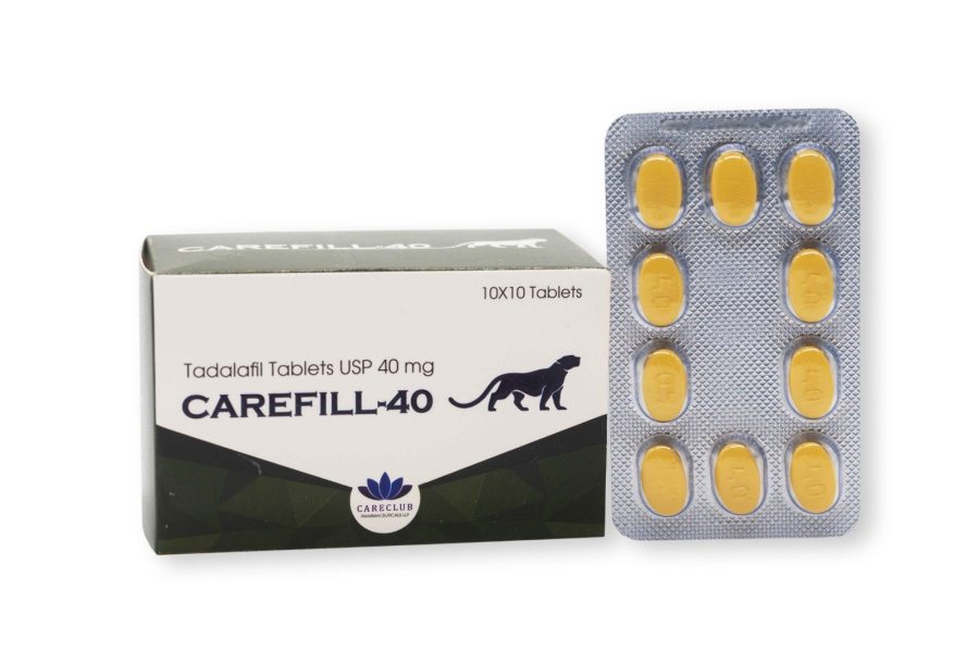 Carefill 40mg - Tadalafil - 100 tabs - Pharmacy-EU