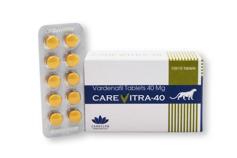 Carevitra 40mg - Vardenafil - 100 tabs - Pharmacy-EU